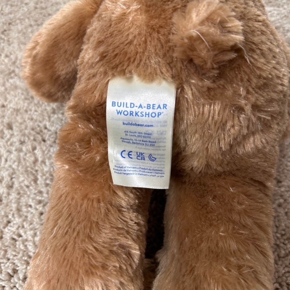 Build-A-Bear Workshop Lil Brownie Teddy Bear Brown Plush Stuffed Animal NWT - Picture 7 of 9